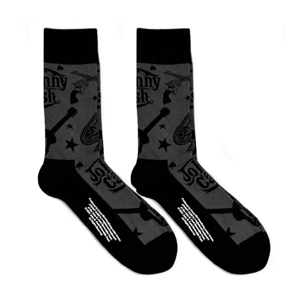 Johnny Cash | Exclusive Band Gift Set | Guitar Song Titles Tee & Socks