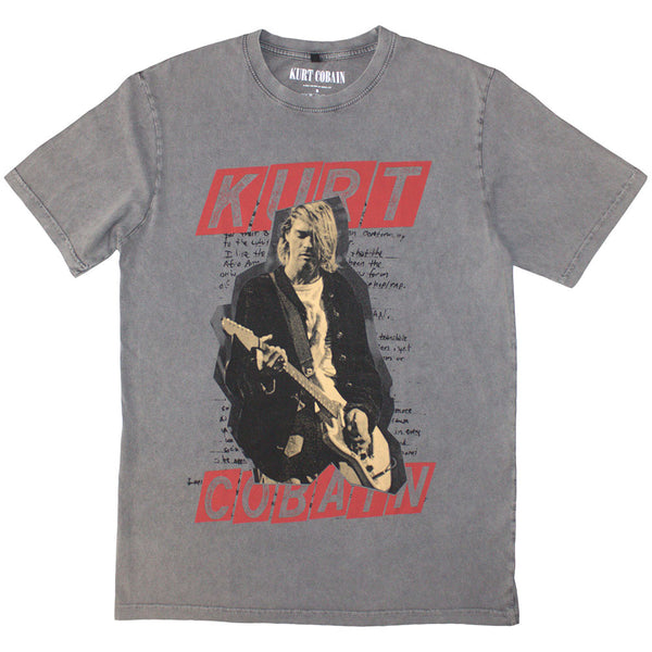 Kurt Cobain | Official Stone Wash T-Shirt | Collage