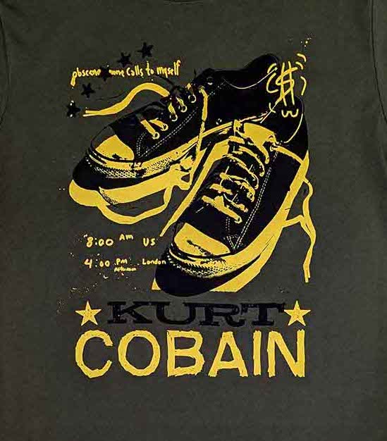 Kurt Cobain | Official Band T-Shirt | Converse