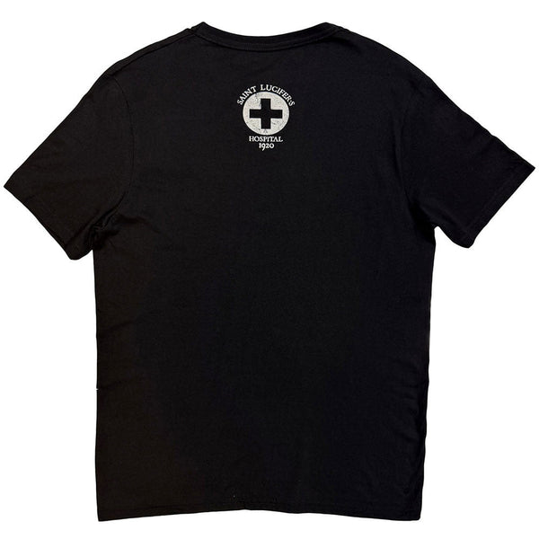 King Diamond | Official Band T-Shirt | Saint Lucifer's Hospital (Black) (Back Print)