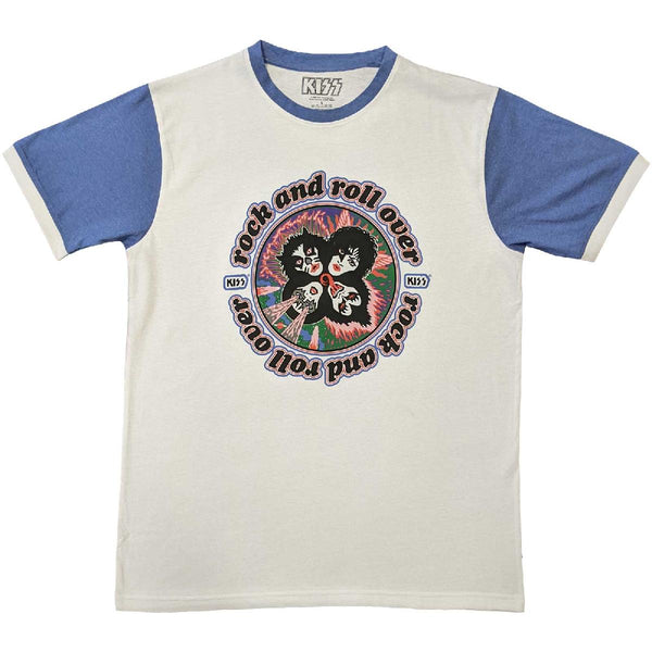 KISS | Official Band Raglan T-Shirt | Rock and Roll Over