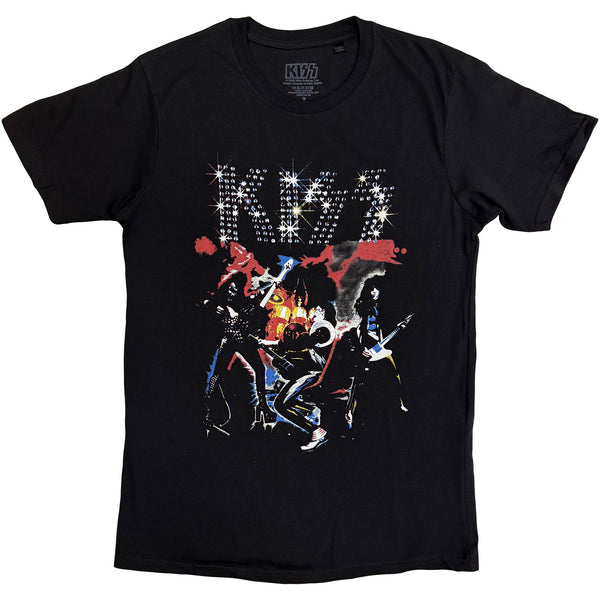 KISS | Official Band T-Shirt | Band Sparkle (Black)