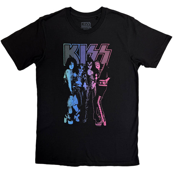 KISS | Official Band T-Shirt | Purple Band (Black)