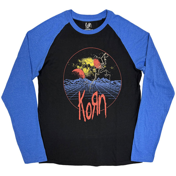 Korn | Official Raglan T-Shirt | Wireframe Space