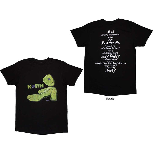 Korn | Official Band T-Shirt | Issues Tracklist (Back Print)