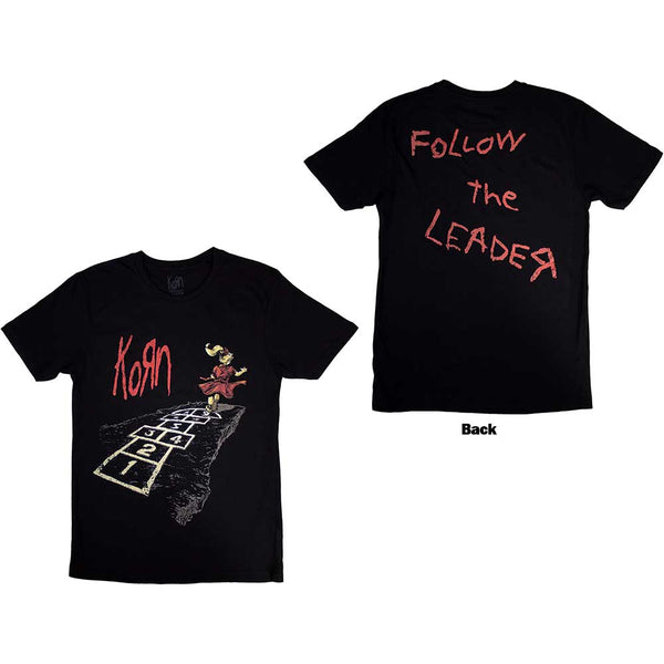 Korn | Official Band T-Shirt | Follow The Leader Hopscotch (Back Print)