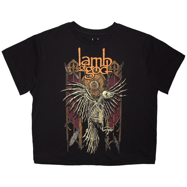Lamb Of God | Official Ladies Crop Top | Crow