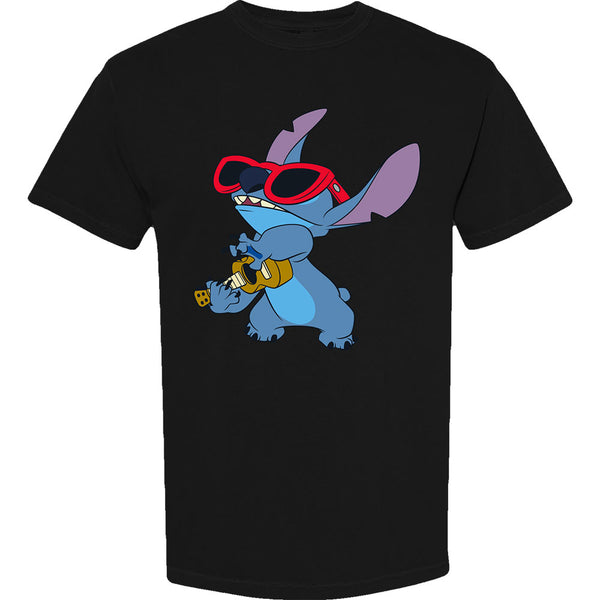 Disney Lilo & Stitch | Official T-Shirt | Lilo & Stitch Stitch Guitar
