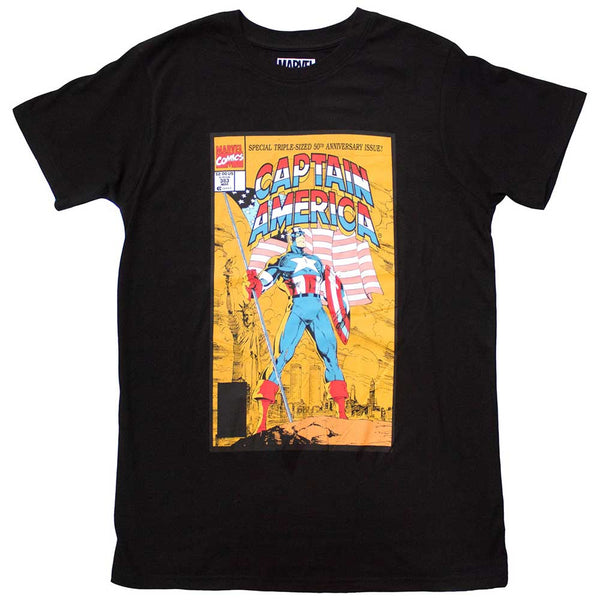 Marvel Comics | Official T-Shirt | Captain America 50th Comic Cover