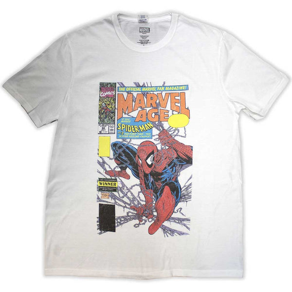 Marvel Comics | Official Movie T-Shirt | Spider-Man Marvel Age Comic Cover Vintage