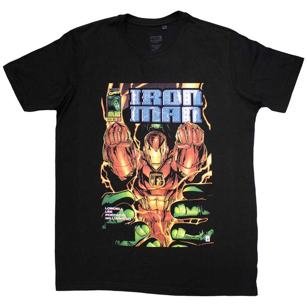 Marvel Comics | Official Movie T-Shirt | Iron Man Fist Comic Cover