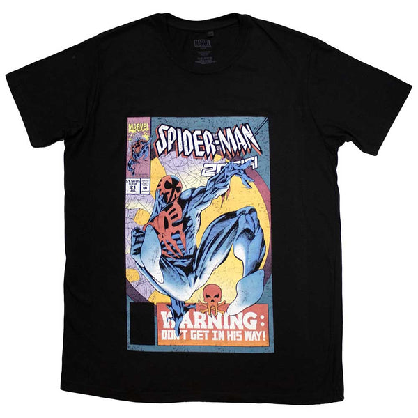 Marvel Comics | Official Movie T-Shirt |Spider-Man Warning Comic Cover