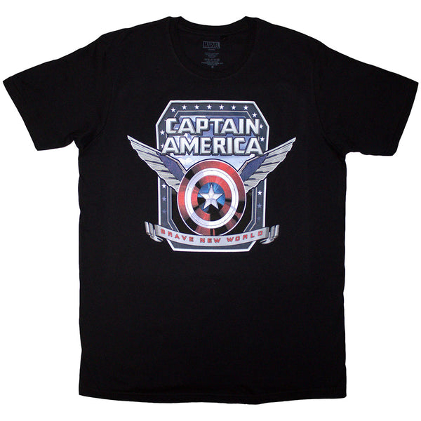 Marvel Comics | Official T-Shirt | Captain America Brave New World Shield