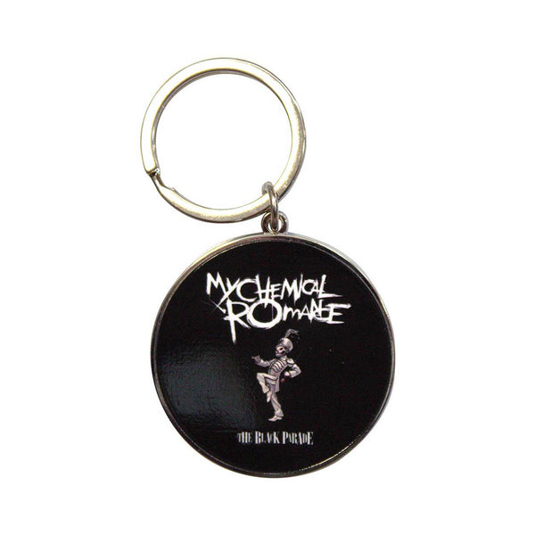 My Chemical Romance boxed Coffee Mug ad Keychain featuring The Black Parade