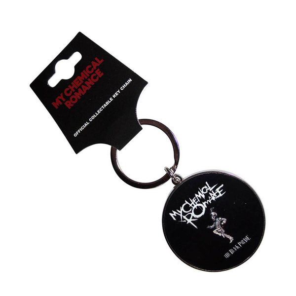 My Chemical Romance boxed Coffee Mug ad Keychain featuring The Black Parade