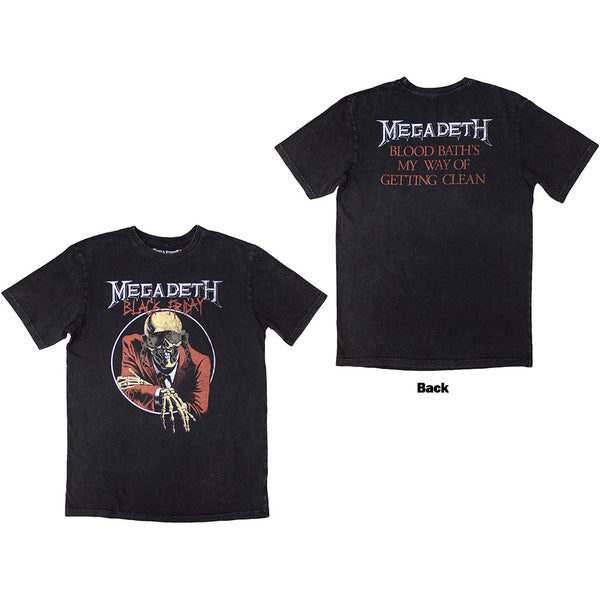 Megadeth | Official Stone Wash Band T-Shirt | Black Friday Stone Wash (Back Print)