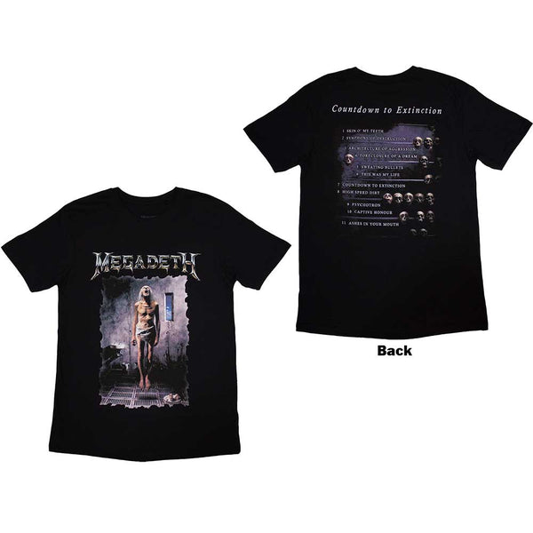 Megadeth | Official Band T-Shirt | Countdown (Back Print)