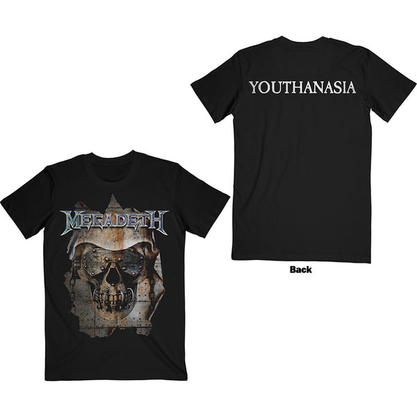 Megadeth | Official Band T-Shirt | Youthanasia Ripped Thru (Back Print)