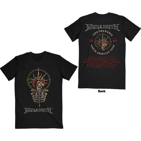 Megadeth | Official Band T-Shirt | Youthanasia 1995 North American Tour (Back Print)