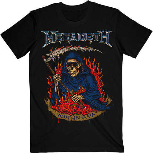 Megadeth | Official Band T-Shirt | Youthanasia Flames