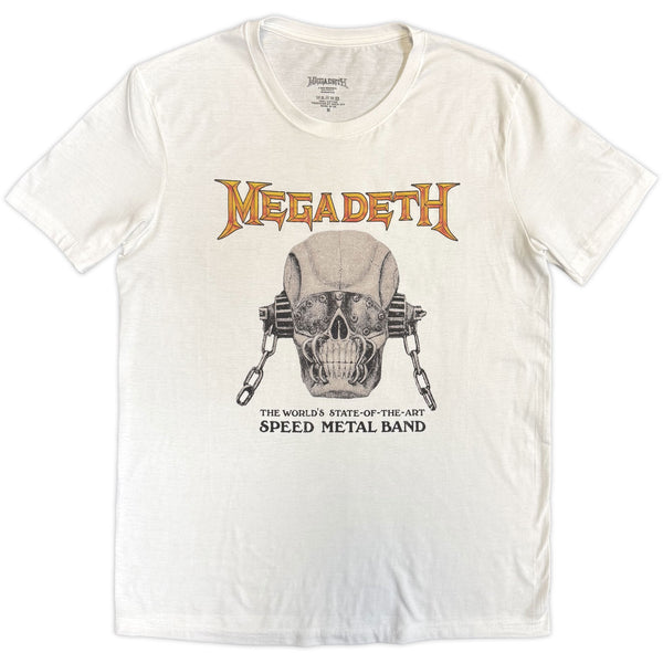 Megadeth | Official Band T-Shirt | Speed Metal (White)