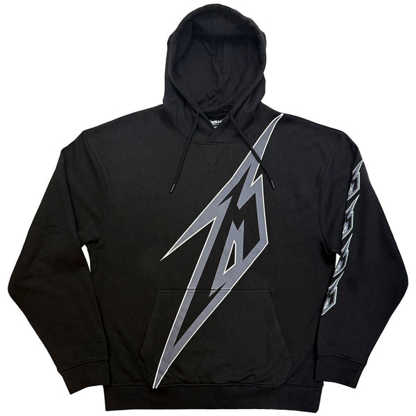 Metallica | Official Band Hoodie | M Bolt (Black) (Back Print)