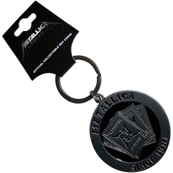 Metallica | Official Band Keychain | 30th Anniversary Playing Card