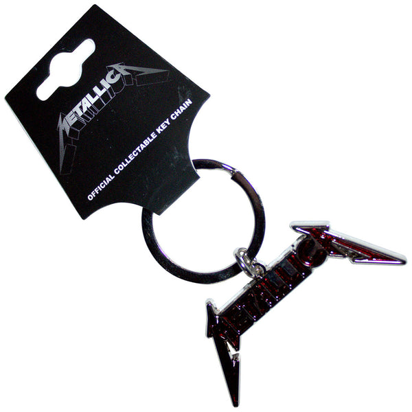 Metallica | Official Band Keychain | Bright Red Logo