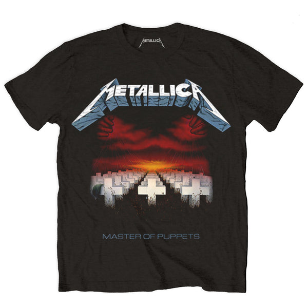 Metallica | Official Band T-Shirt | Master of Puppets Tracks (Back Print)