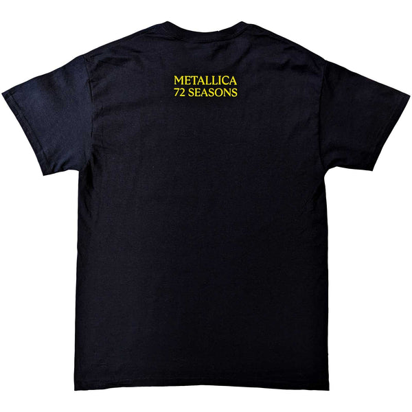 Metallica | Official Band T-Shirt | 72 Seasons Burnt Strobe (Back Print)