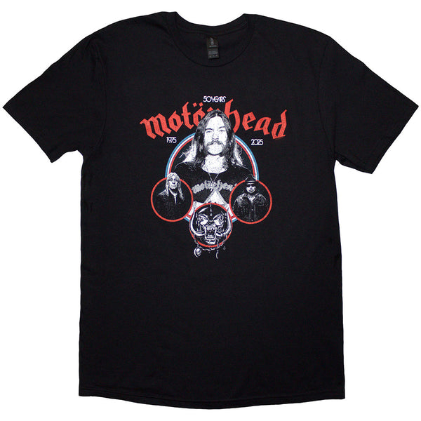 Motorhead | Official Band T-Shirt | 50 Years Band Circles