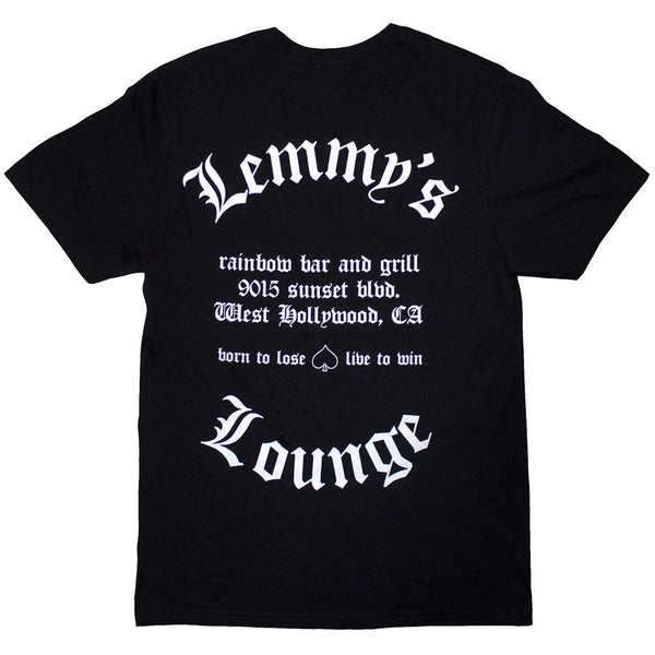 Motorhead | Official Band T-Shirt | Lemmy's Lounge (Back Print)
