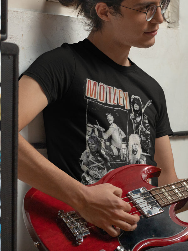 Motley Crue | Official Band T-Shirt | Vintage Punk Collage