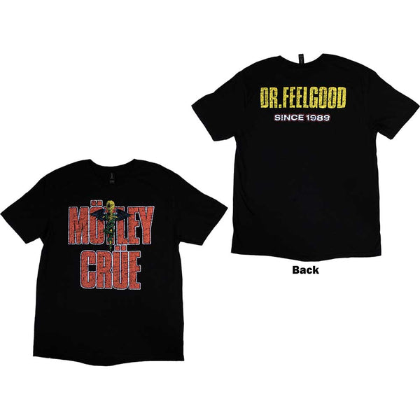 Motley Crue | Official Band T-Shirt | Dr Feelgood Since 1989 (Back Print)