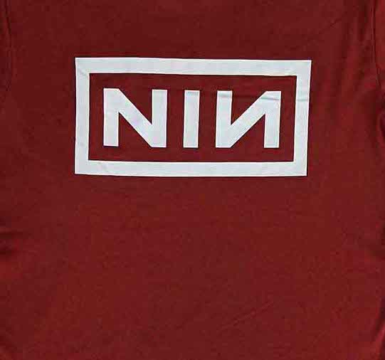 Nine Inch Nails | Official Band T-Shirt | Classic Logo (Burgundy)