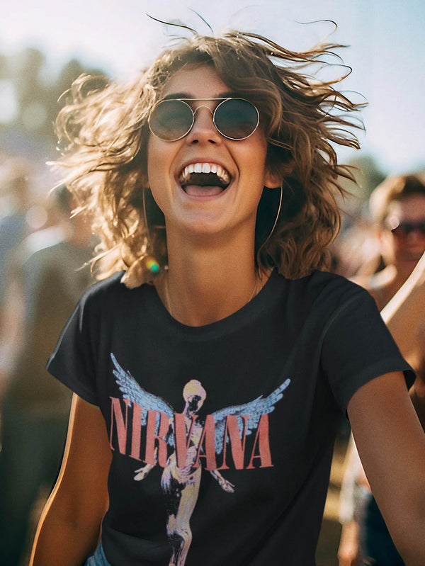 Nirvana | Ladies Official Band T-Shirt Dress | Angelic