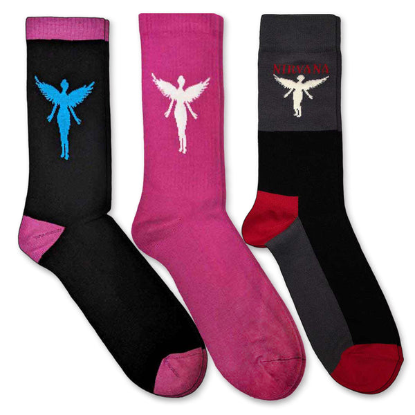 Nirvana Angel Socks 3 pack - Adult UK 7-11 (EU 41-46, US 8-12)