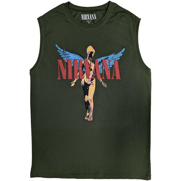 Nirvana | Unisex Green Tank Top | Angelic