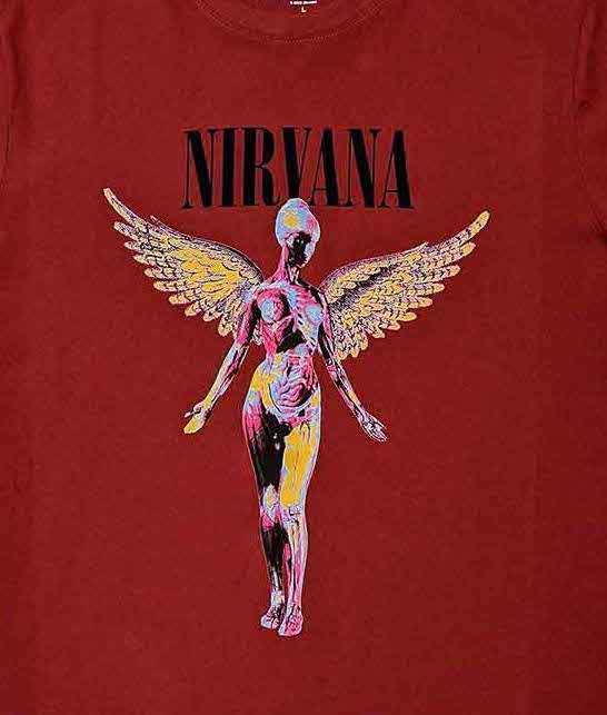 Nirvana | Official Band T-Shirt | In Utero Red