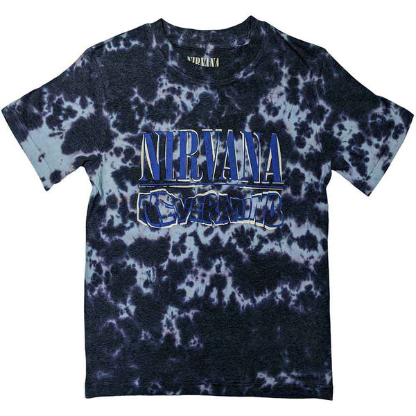 Nirvana | Official Band T-shirt | Nevermind Wavy Logo (Dip-Dye)
