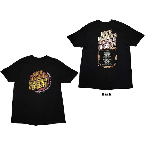 Nick Mason's Saucerful of Secrets | Official Band T-Shirt | Europe Tour 2023 (Back Print & Ex-Tour)