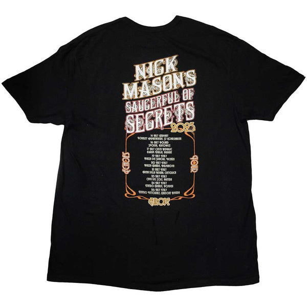 Nick Mason's Saucerful of Secrets | Official Band T-Shirt | Europe Tour 2023 (Back Print & Ex-Tour)