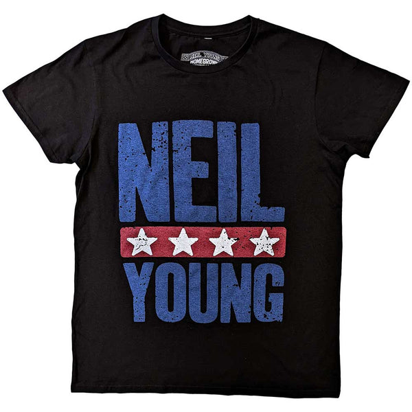 Neil Young | Official Band T-Shirt | Stars Logo