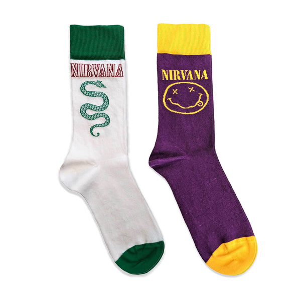 Nirvana Socks 2 pack - Adult UK 7-11 (EU 41-46, US 8-12)