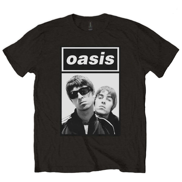 Oasis | Official Band T-Shirt | Noel & Liam Boxed Photo