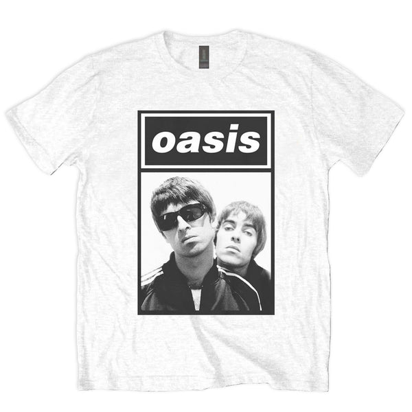 Oasis | Official Band T-Shirt | Noel & Liam Boxed Photo