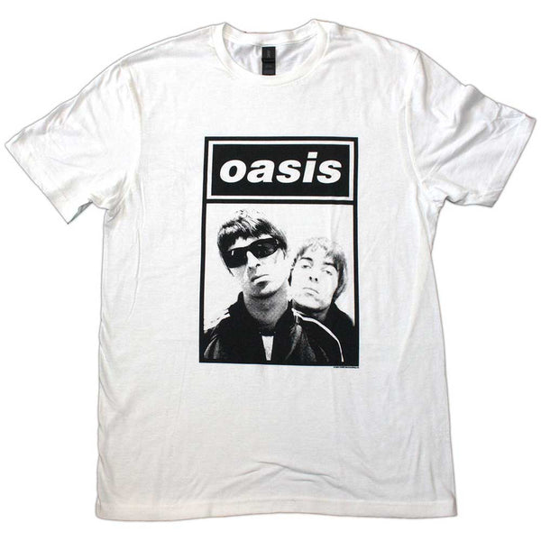 Oasis | Official Band T-Shirt | Noel & Liam Boxed Photo