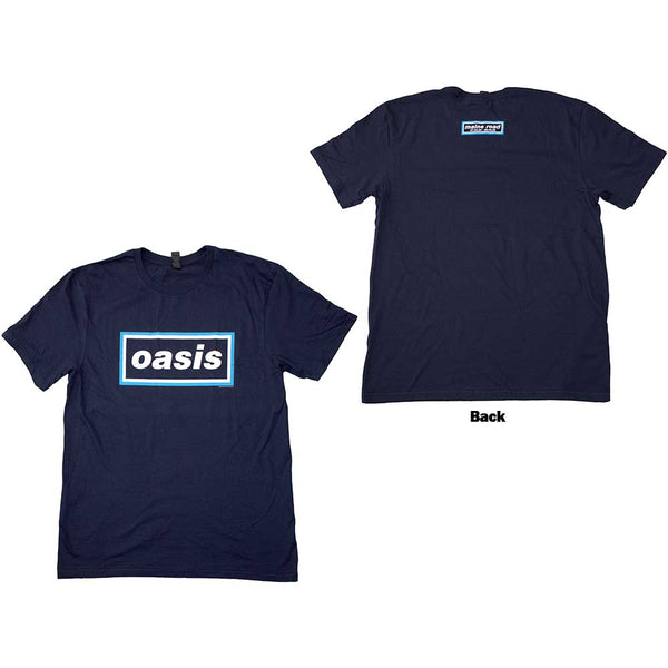 Oasis | Official Band T-Shirt | Maine Road Event Logo (Back Print)