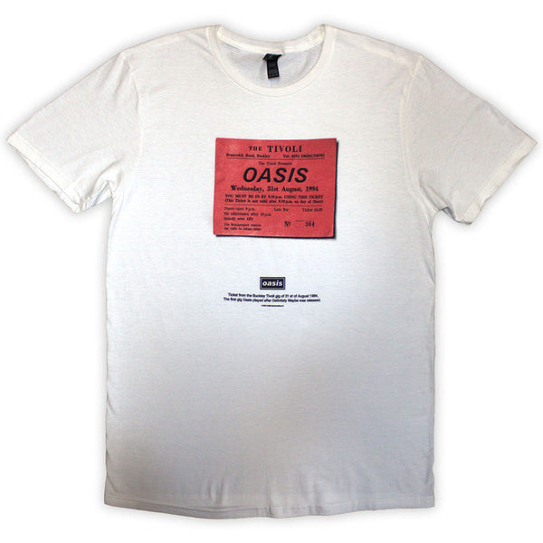 Oasis | Official Band T-Shirt | Definitely Maybe Ticket Stub