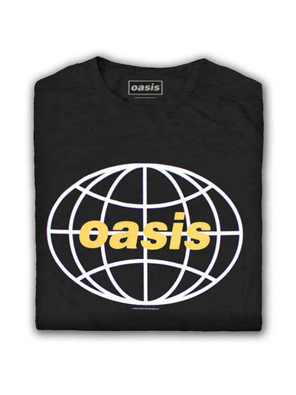 Oasis | Official Band  T-Shirt | Globe Logo